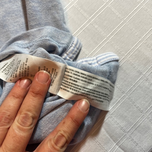 Abercrombie & Fitch Baby Blue Polo Logo Men's Medium Preppy Academia - Picture 6 of 7